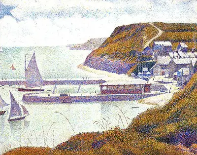 Harbour at Port-en-Bessin at High Tide Georges Seurat